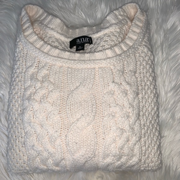 Cream sweater by a.n.a Petite size large - Picture 2 of 8